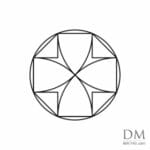 Octagon inside Circle design 16