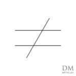 Parallel and transversal line