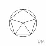 Pentagon inside Circle design 2