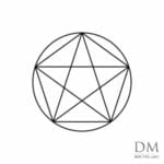 Pentagon inside Circle design 3