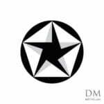 Pentagon inside Circle design 6