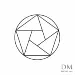 Pentagon inside Circle design 7