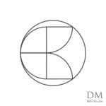 Quarter circle inside Circle design 1