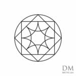 Quarter circle inside Circle design 10