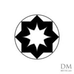 Quarter circle inside Circle design 11