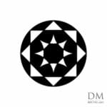 Quarter circle inside Circle design 12