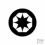 Quarter circle inside Circle design 13