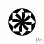 Quarter circle inside Circle design 7