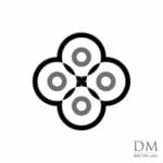 Semicircle Outside Square design 11