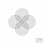 Semicircle Outside Square design 9