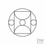 Semicircle inside Circle design 1