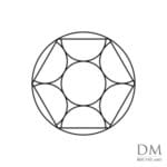 Semicircle inside Circle design 14