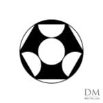 Semicircle inside Circle design 16