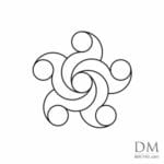 Semicircle inside Circle design 28