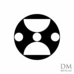 Semicircle inside Circle design 3