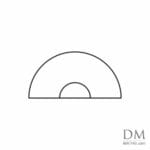 Semicircle inside Semicircle design 15