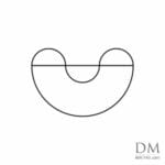 Semicircle inside Semicircle design 16