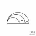 Semicircle inside Semicircle design 31