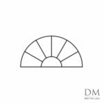 Semicircle inside Semicircle design 33
