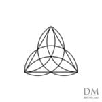 Semicircle inside Triangle design 1