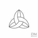 Semicircle inside Triangle design 2