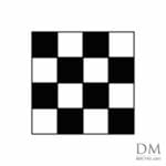 Square in 16 equal parts design 1