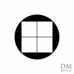 Square inside Circle design 3