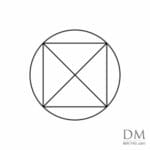 Square inside Circle design 4