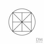 Square inside Circle design 7