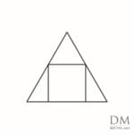 Square inside Triangle design 1