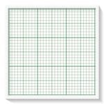 Standard Graph on A4 Paper size (19 cm x 28 cm) with Green Lines