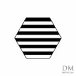 Strip line inside Hexagon design 1