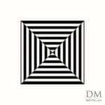 Strip lines inside Square design 2