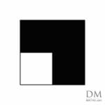 Three fourth filled of a Square