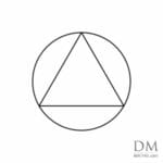 Triangle inside Circle design 1