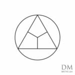 Triangle inside Circle design 5