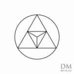 Triangle inside Circle design 7