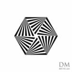 Triangle inside Hexagon design 18