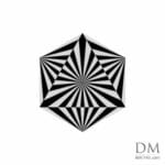 Triangle inside Hexagon design 25