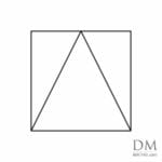 Triangle inside Square design 1