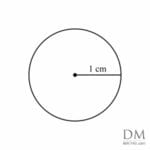 Unit Circle with radius 1cm